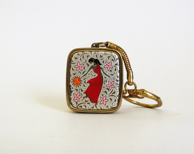 Vintage Sankyo Music Box Keychain Art Deco Style Etsy