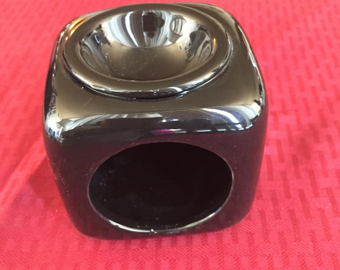 Ceramic Oil Burner Dice Pattern, Black Ceramic Warmer, Oil Burner, Candle Tart, Fragrance Warmer, Tart Burner, Candle Warmer, Buy Oil Burner