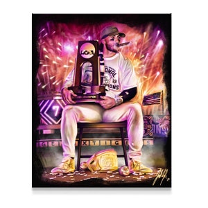 Dylan Crews Canvas Print, Baseball Player Artwork, Baseball Fan Gift, Baseball Outfielder Wall Art, Man Cave Wall Decor, Best Gifts For Him