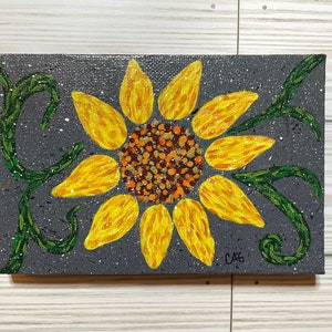 Sunflower painting on canvas