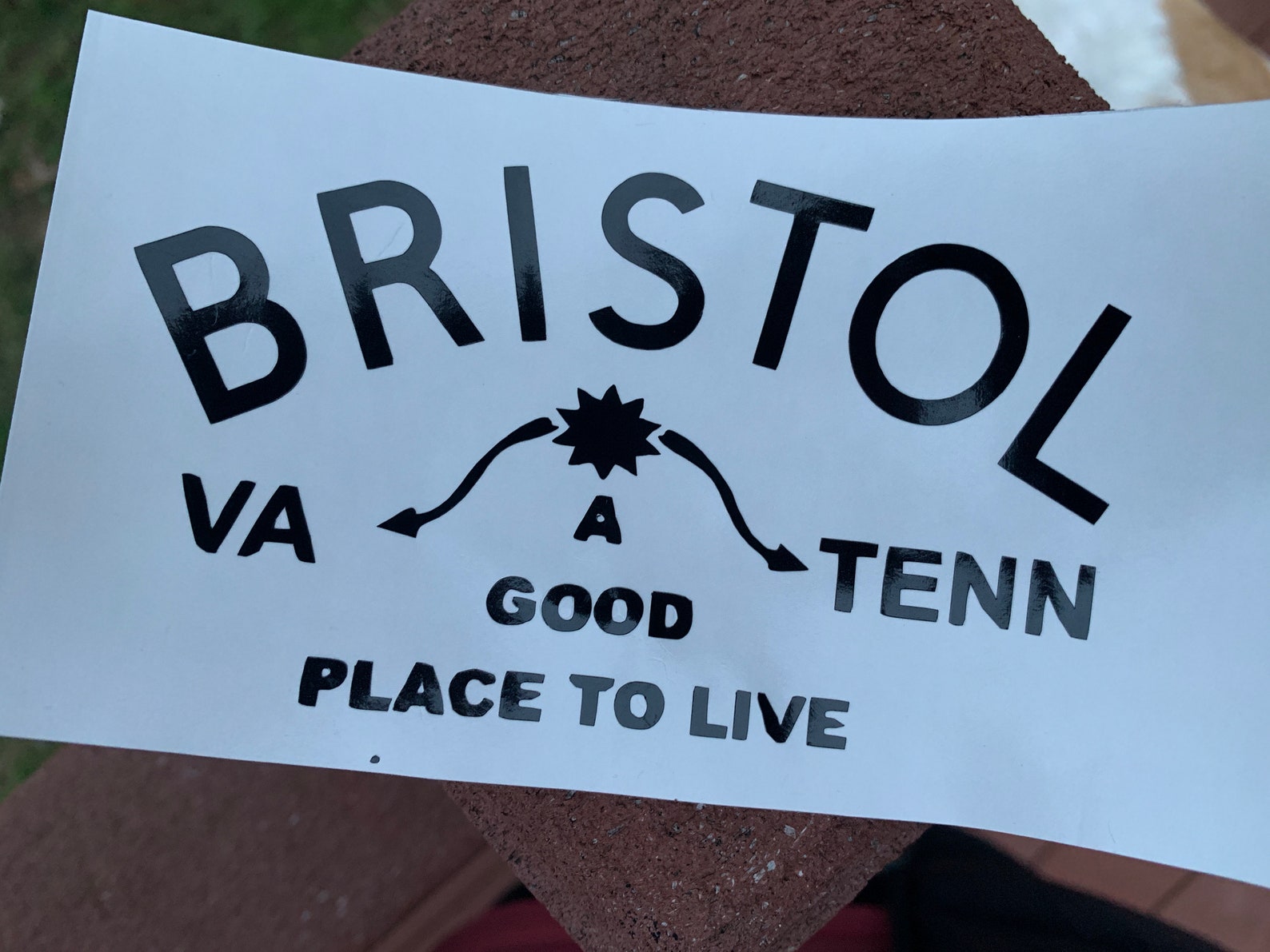 Bristol TN/VA Sign Decal Etsy