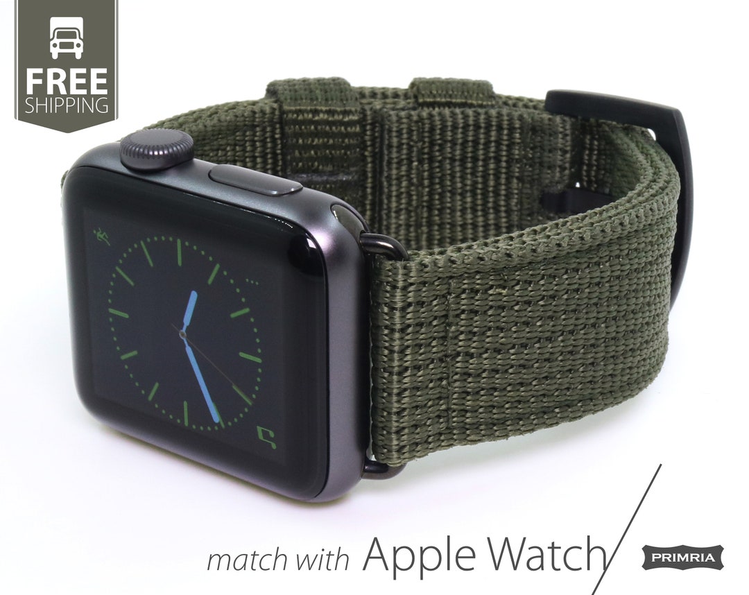 Apple Watch Series スマートウォッチ用ベルト/ナイロン時計バンド （アダプタ付き） - Etsy 日本