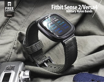 Fitbit Sense 2 / Versa 4 - スマートウォッチ用ベルト/ナイロン時計バンド