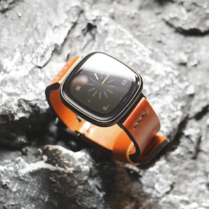 Full Grain Leather Watch Band for Fitbit Versa 3/4/Sense 2