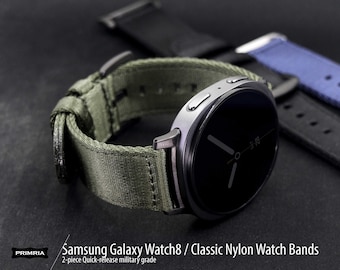 Samsung Galaxy Watch8 40mm 44mm Classic スマートウォッチ用ベルト/ナイロン時計バンド