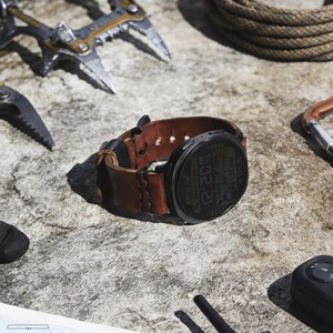 Handmade Italian Leather Galaxy Watch 8 Classic Band: Vintage Style image 16