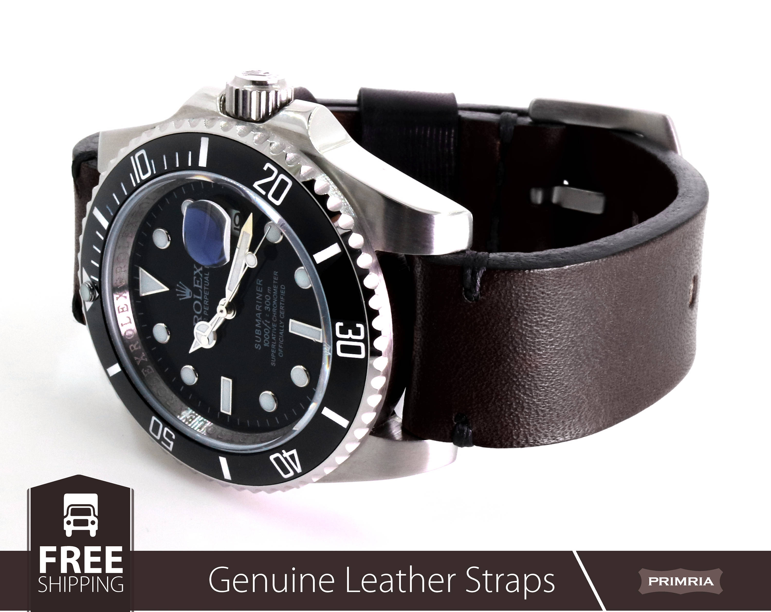  22mm Watch Strap Buckle Satin Stainless Steel Wide Tongue Heavy Duty 