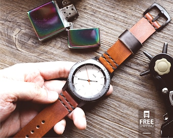 Samsung Galaxy Watch | Gear Sport | S3 Frontier | Classic  スマートウォッチ用手作り革ベルト