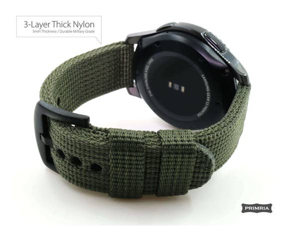 Nylon Heavy Duty Watch Strap Sport Watch Band Compatible With Galaxy Watch 7 6 40mm 41mm 42mm 44mm 45mm 46mm Etsy Canada