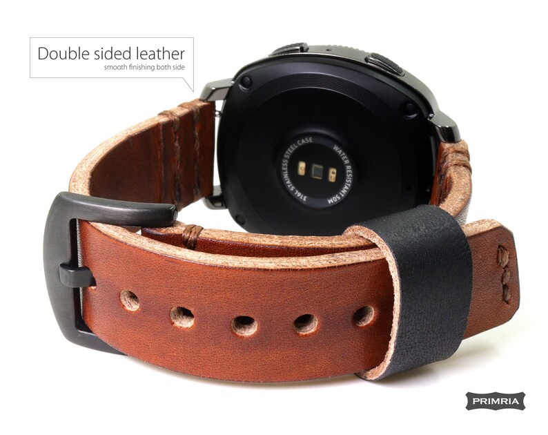 Handmade Leather Watch Straps for Galaxy Watch 4 3 / Gear Etsy