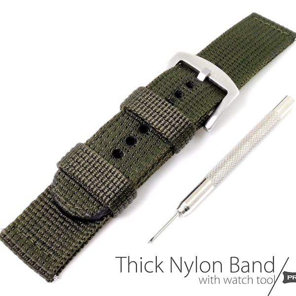 Two Piece Nylon Watch Straps Etsy