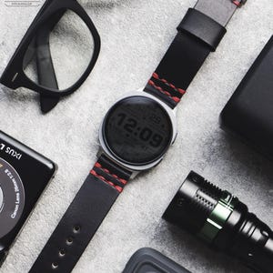 Handmade Italian Leather Galaxy Watch 8 Classic Band: Vintage Style image 19