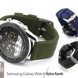 Bracelet de montre en nylon robuste : bracelet de style militaire pour Galaxy Watch