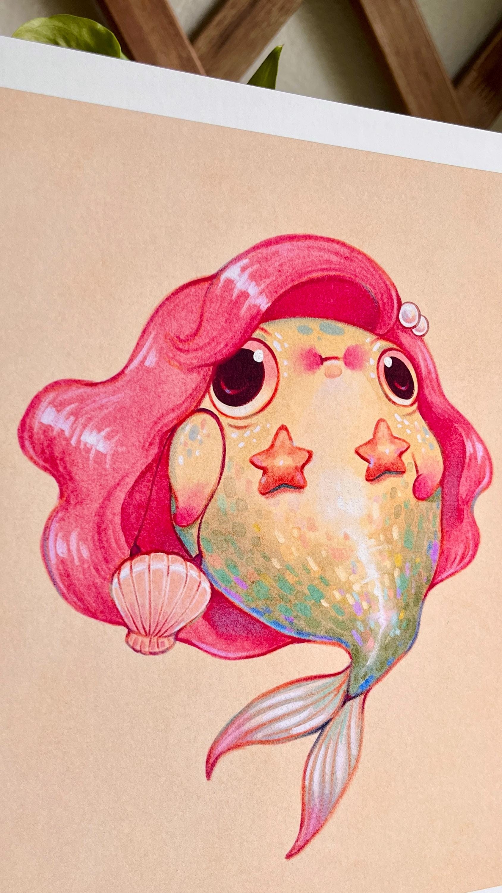 Glamorous Merfrogs Art Print Set | Original Wall Hanging | Mermaid ...