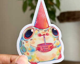 Dumb Juice Frog Sticker | Vinyl Waterproof Sticker | Cute Sticker | Dumb Juice