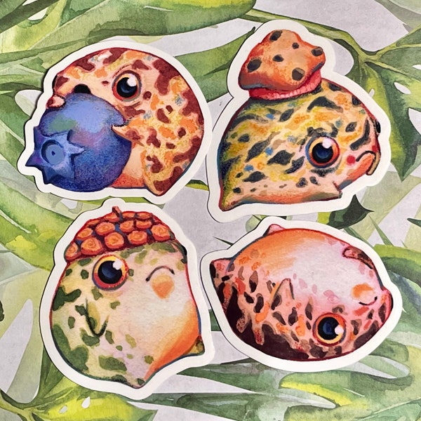George Frogs Sticker Set | Vinyl Waterproof Sticker | Cute Frog Sticker | Cottagecore Frog | The Georges Frogs