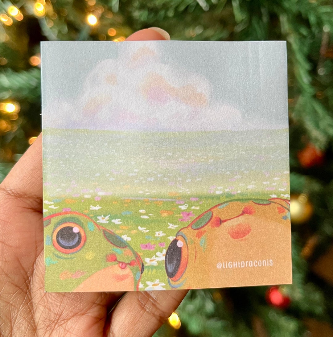 Leaf and Nugget Frog Sticky Notes Paper Sticky Note Pad Cute Frogs Etsy UK