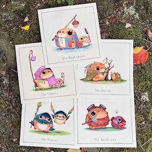 Froglets and Fenlands Art Print Set | Wall Art Set | Cute Frog Art | Original Wall Hanging | Frog Collection