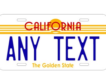 Black California Personalized Name Aluminum Vanity Car License Plate /"Melissa/"