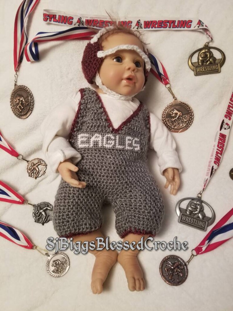 Wrestling baby 03 mo36mo6 to 12 month. Wrestling singlet Etsy