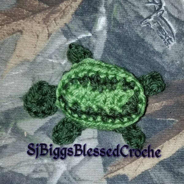 Sea Turtle applique crochet pattern! PDF file only! Pattern only