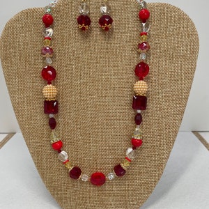 Royalty Red Necklace Set
