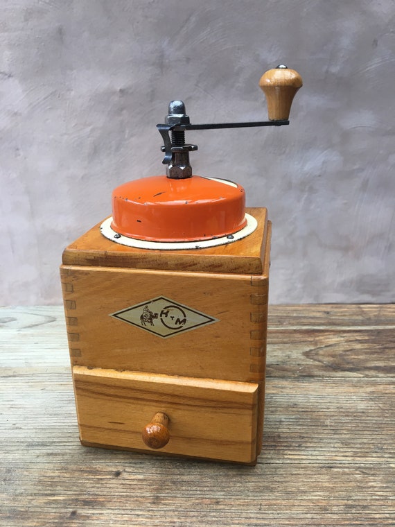 Kym 369 - 1930s Vintage German Manual Conical Burr Coffee Grinder 