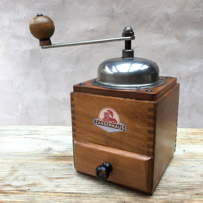 Zassenhaus 1950s vintage German conical burr coffee grinder Etsy