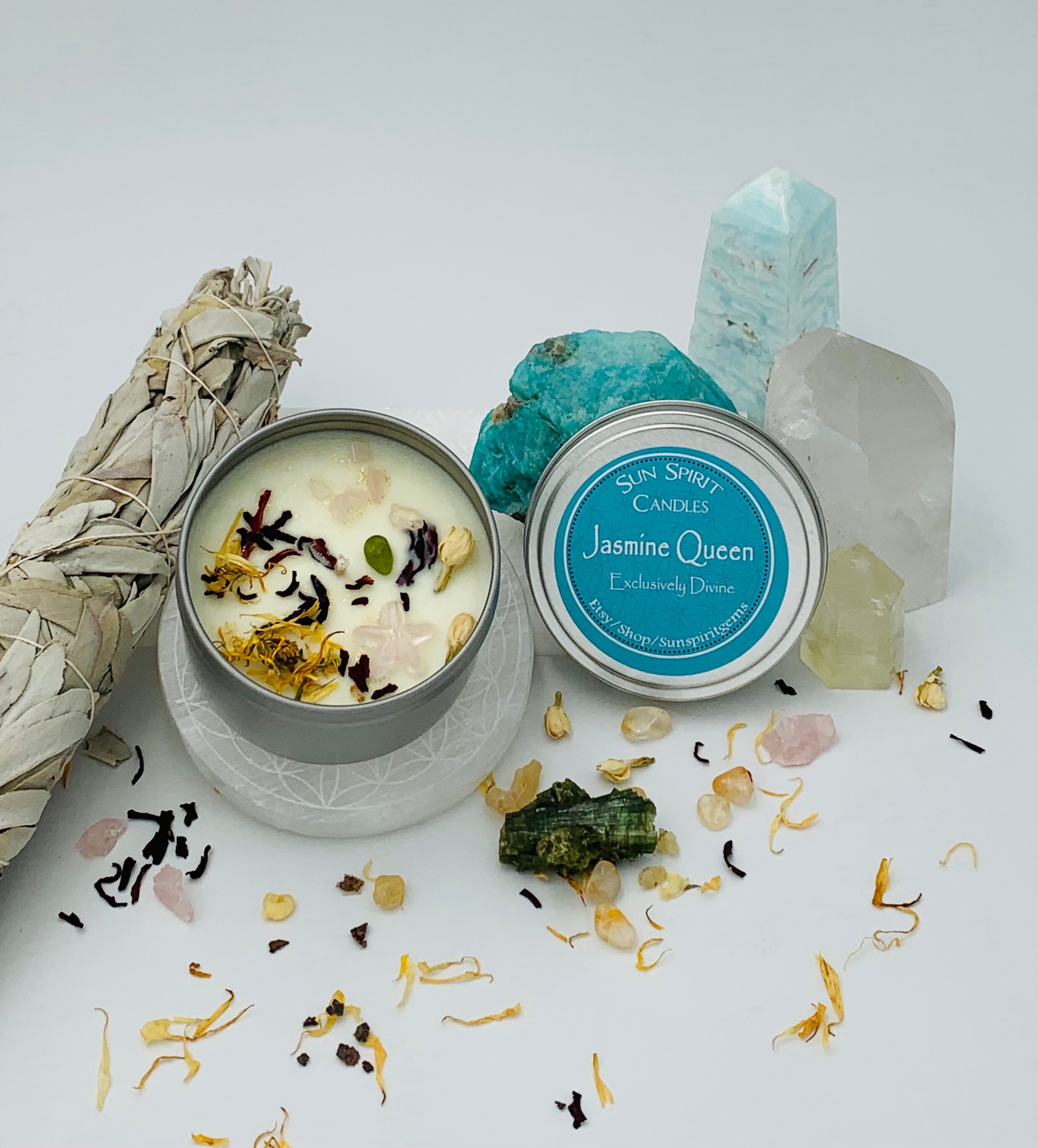 Jasmine Queen Candle Intentional Candles With the Smell of Etsy