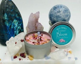 Bloom, new beginnings- 8 oz soy candle filled with essential oils, perfectly blended. Bloom is renewal, all the beauty of spring.