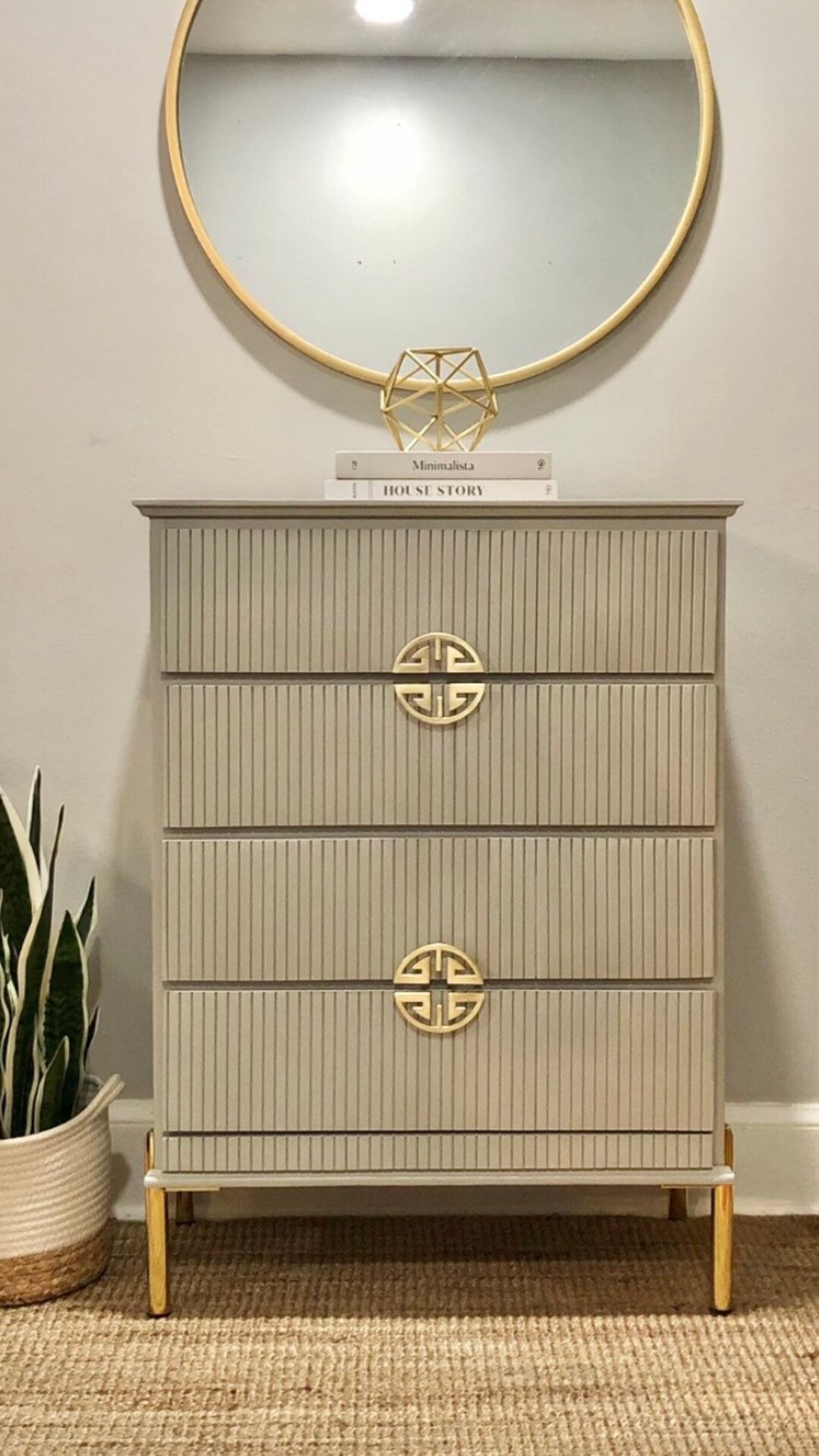 SOLD Fluted Dresser Chest of Drawers Etsy