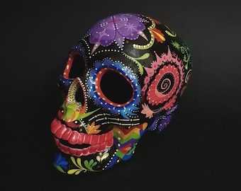 Teschio di zucchero Giorno dei morti Teschio messicano Calavera Teschio Regalo Teschio colorato Halloween Decor Dia de los Muertos Teschio dipinto, Teschio umano