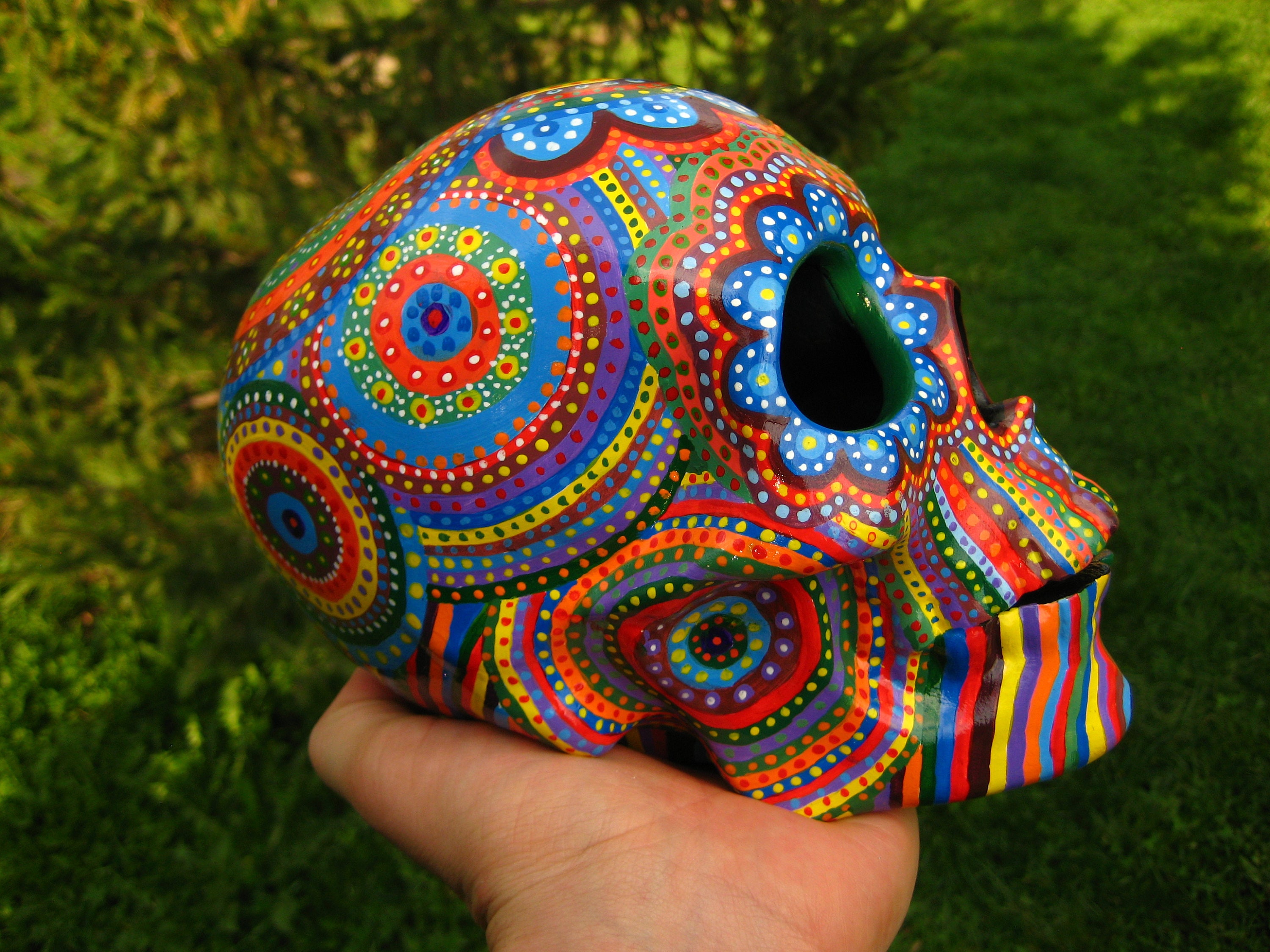 Colorful Mexican Skull Art