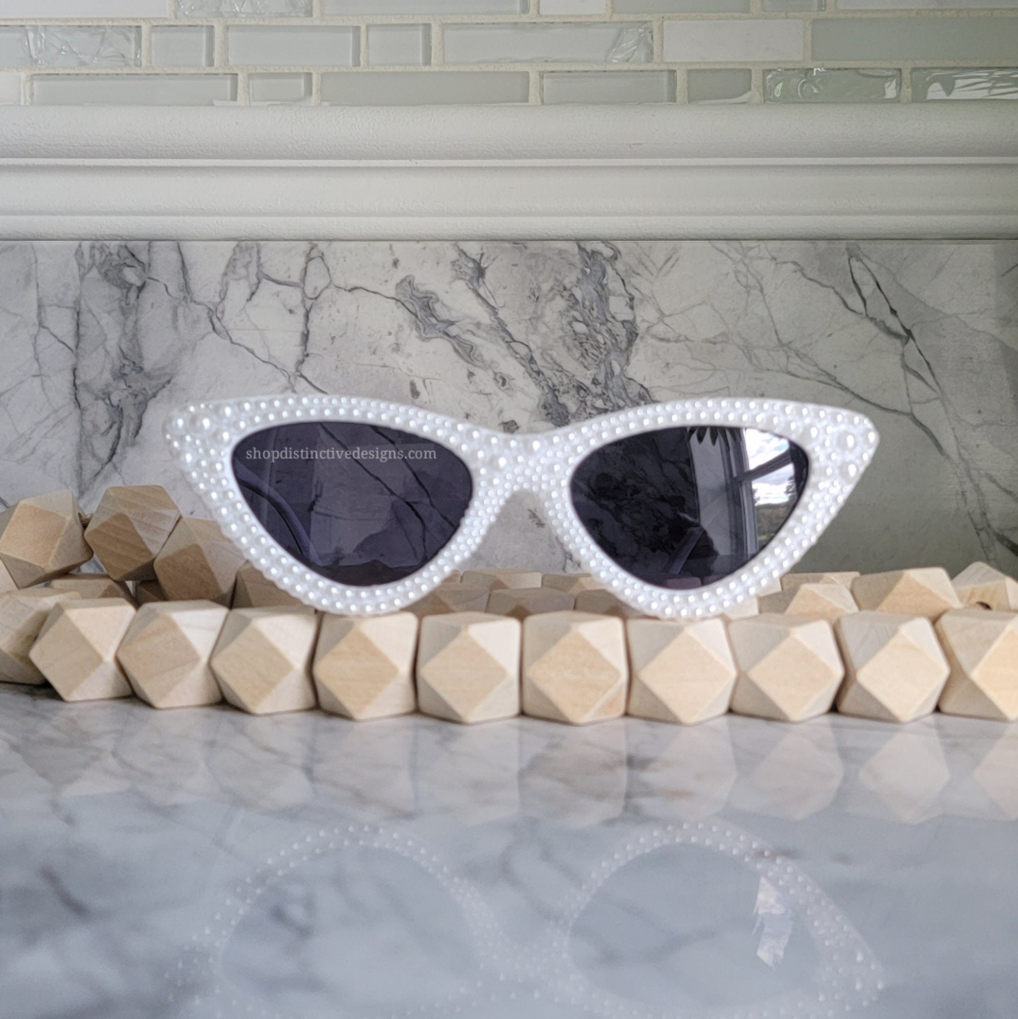 Pearl Cat Eye Sunglasses 