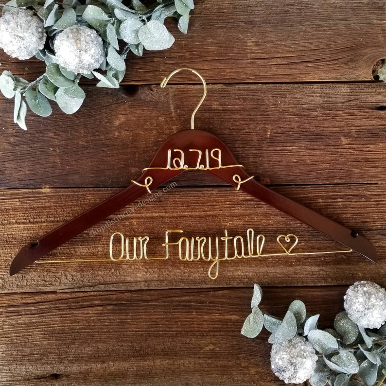 Wedding Dress Hanger Bridal Hanger Mrs Hanger Bride Hanger Etsy
