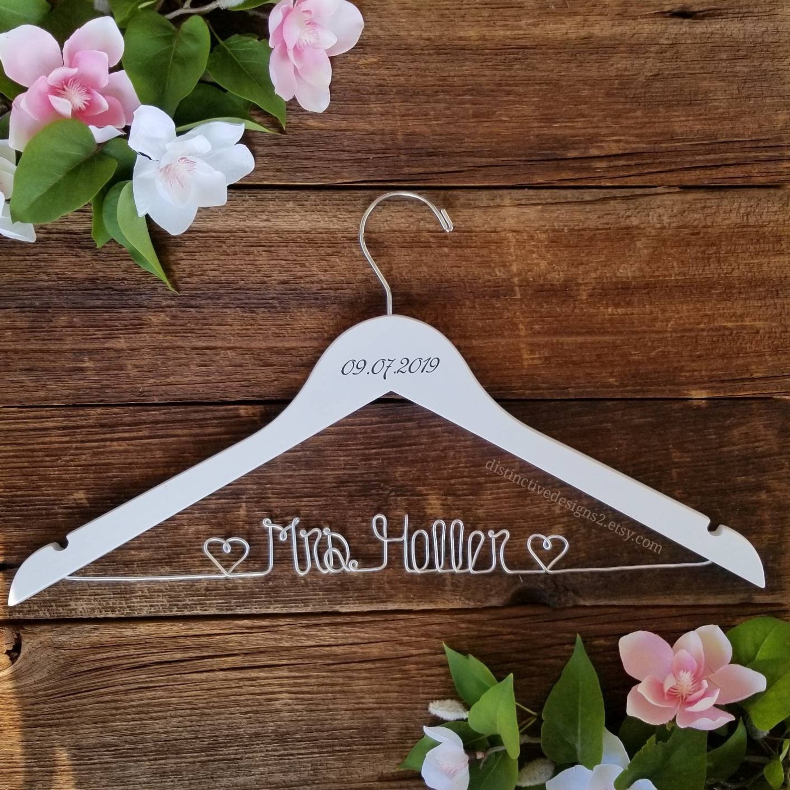 Bride Hanger Wedding Dress Hanger Personalized Custom Etsy