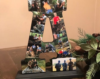 Wooden Letter Photo Collage