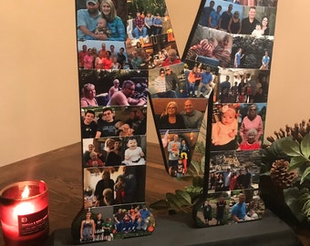 Wooden Letter Photo Collage
