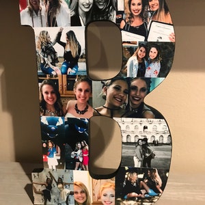 Wooden Letter Picture Collage