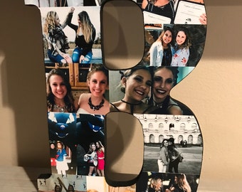 Wooden Letter Picture Collage