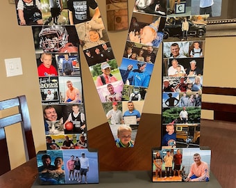 Wooden Letter Photo Collage