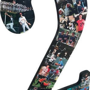 Wooden Number Photo Collage (22&quot; Tall)