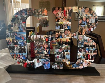 Wooden Letter Photo Collage
