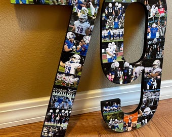 Wooden Number Picture Collage (listing 2 numbers)