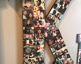 Wooden Letter Picture Collage