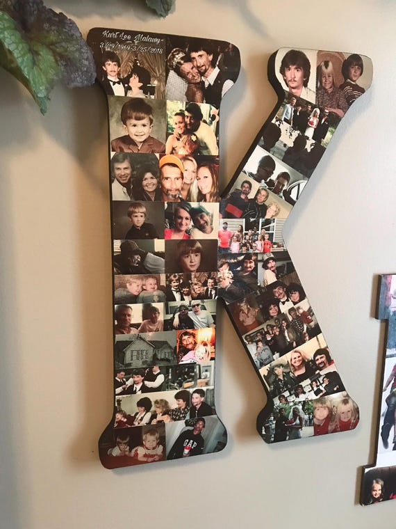 Wooden Letter Picture Collage