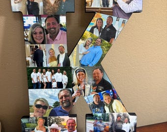 Wooden Letter Photo Collage