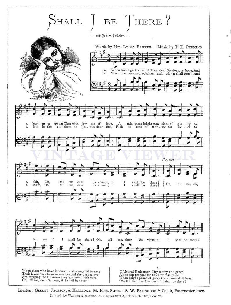 Antique Vintage Children's Hymn Sheets Download 1800s Etsy