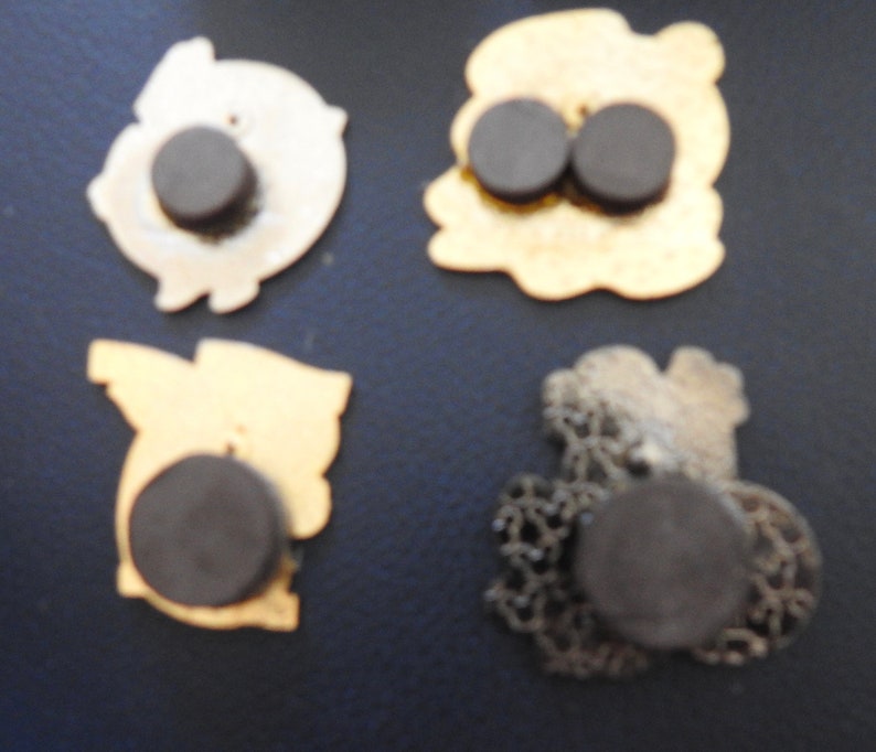 Daisy Donald Scrooge Mickey Mouse from Disney pins 4 qty Magnets
