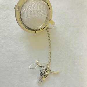 Cow Skull Country Steer Charm Tea Infuser